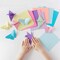 200 Pieces Origami Paper,20 Vivid Colors - Double Sided - 6 Inch Square, Easy Fold Paper for Kids Adult Beginners Training Arts & Crafts Projects.